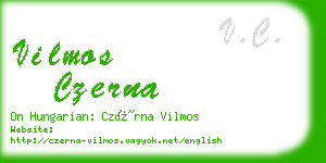 vilmos czerna business card